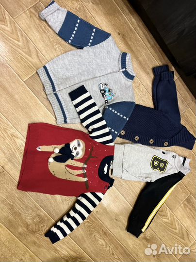 Вещи пакетом на мальчика 74 80 86