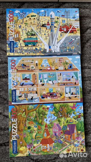 Пазлы 500 и 1000 деталей