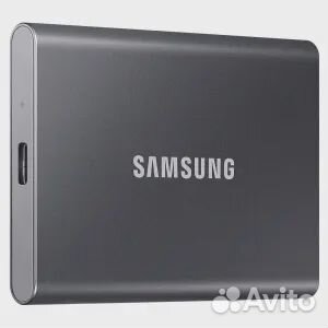 Внешний диск SSD Samsung T7, 2тб, серый