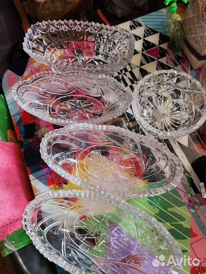 Ладьи хрустальные СССР