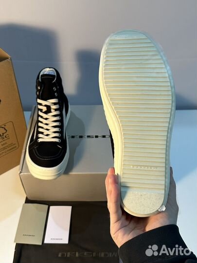 Rick Owens Vans High Black 8.5US