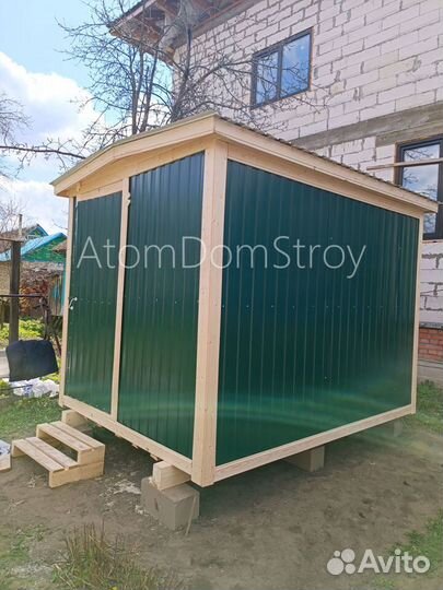 Бытовка металлическая хоз блок / С гарантией