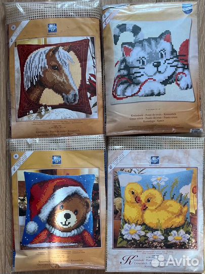 Набор для вышивания подушки Вервако новый