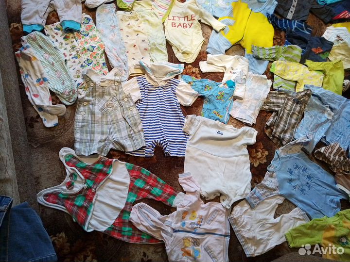 Два огромных пакета детских вещей на мальчика с ро