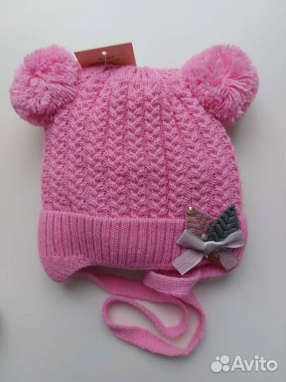 Шапка для девочки до года