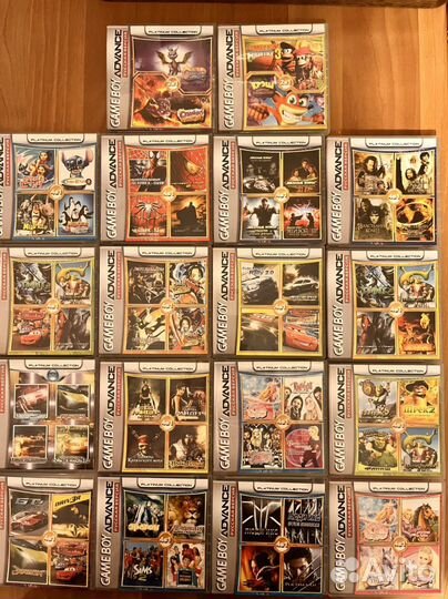 Картриджи многоигровки gba 18 штук одним лотом