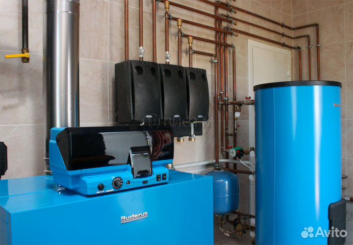 Ремонт котлов, настройка автом-ки Монтаж отопления