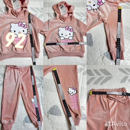 Костюм велюровый hello kitty h&m 92;94