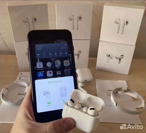 Airpods pro white Гарантия+чехол+доставка