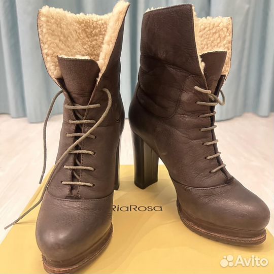 Ботильоны зимние натуральная кожа