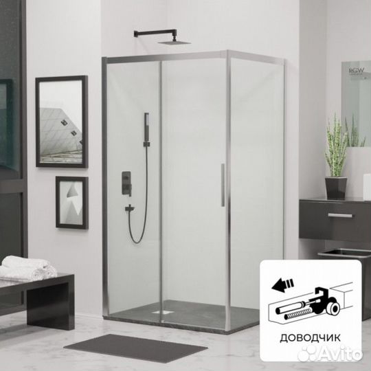Душевой уголок RGW Leipzig LE-41 (LE-12+Z-050-2) 100x80