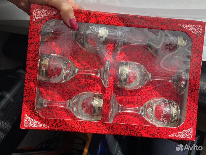 Рюмки гусь хрустальный