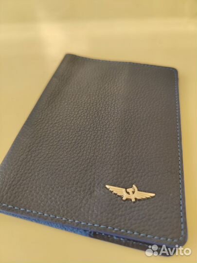 Кожаная обложка для паспорта Аэрофлот
