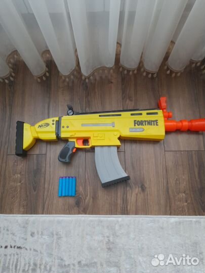 Бластер nerf fortnite