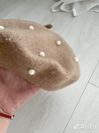 Берет на девочку 48 50 шерсть