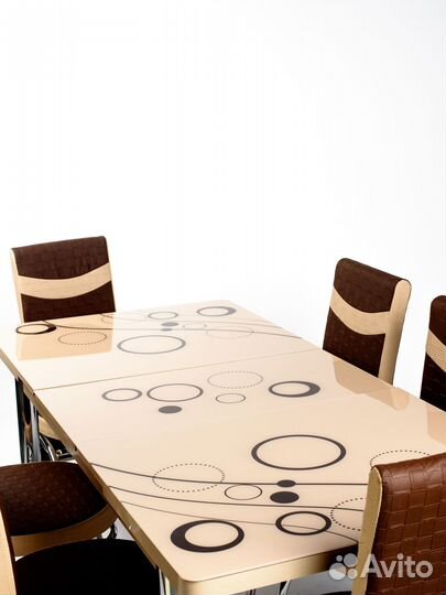 Стол раскладной и стулья 6 шт