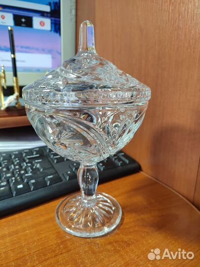 Ваза хрустальная СССР новая