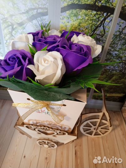 Мыльные розы букет