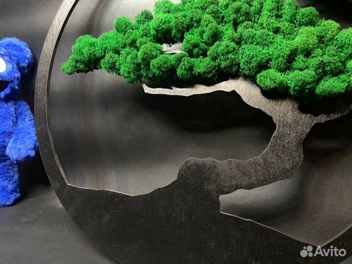 Панно с стабилизированным мхом