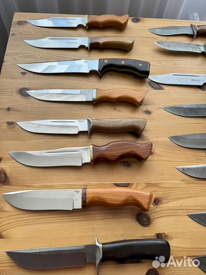 Нож охотничий из дамасской стали