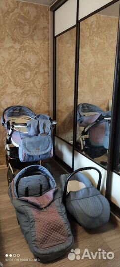 Детские коляски 3 в 1 adamex