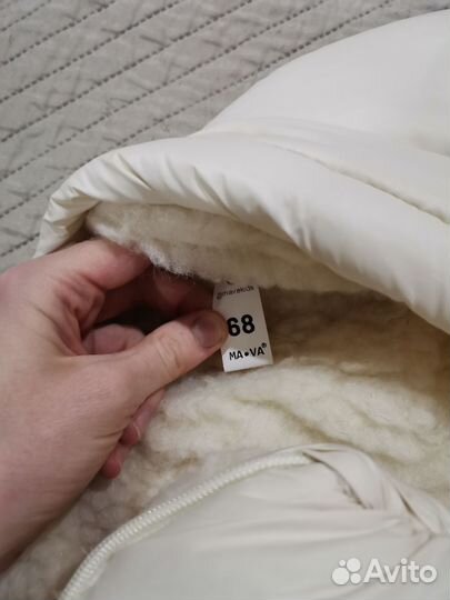 Конверт для новорожденного зима на овчине