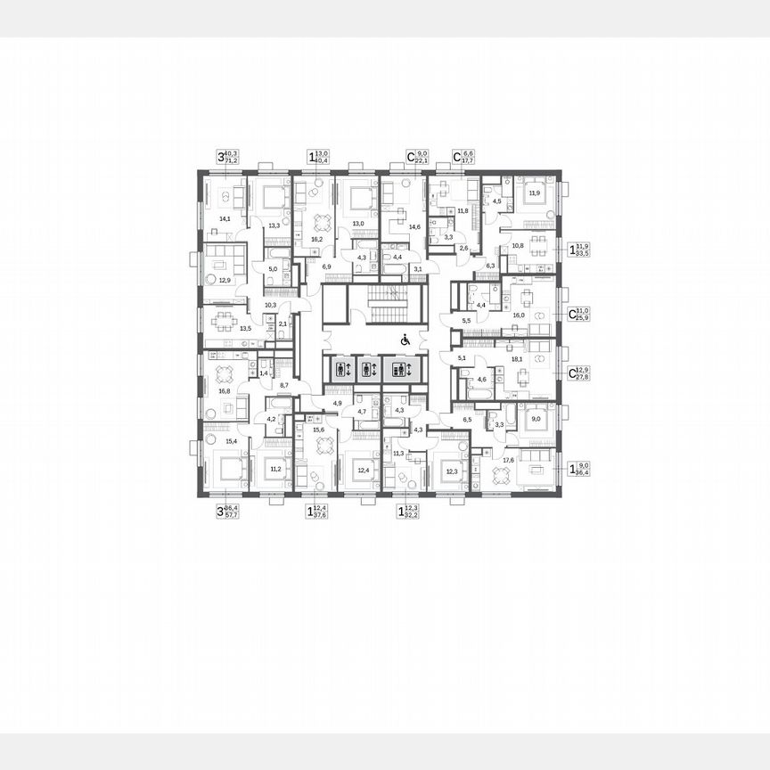 Квартира-студия, 27,9 м², 13/25 эт.