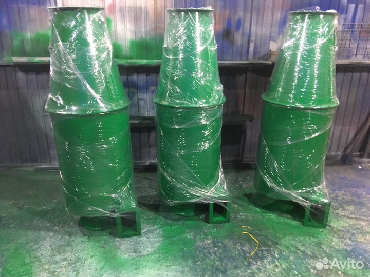 Циклон осадитель, разгрузитель