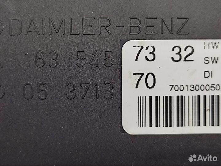 Блок EAM w163 ML-class 612.963 06.2002