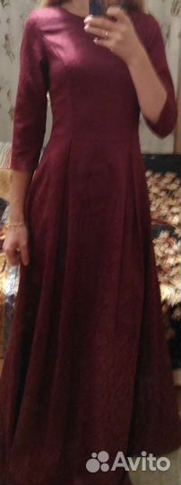 Вечернее платье в пол 40 xs