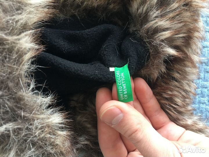 Детская Камуфляжная Шапка-Ушанка Benetton