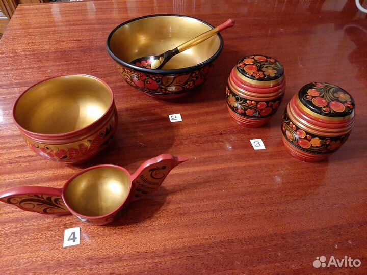 Хохлома, наборы посуды