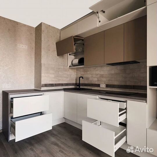 Современная кухня на заказ мдф фасады