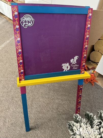 Мольберт детский двухсторонний my little pony