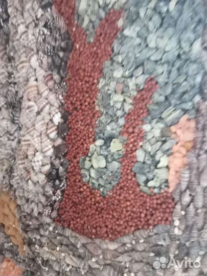 Сова картина из ракушек