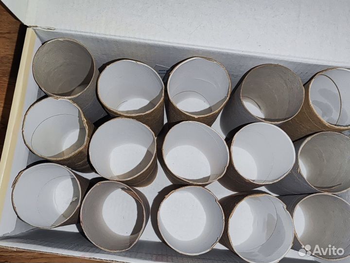 Втулки картонные от туалетной бумаги