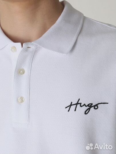 Поло хлопковое hugo