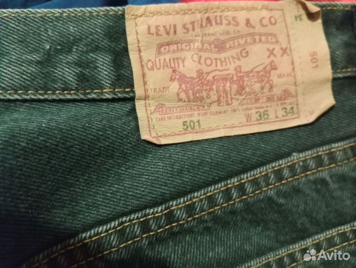 Женские джинсы levis 501, 36/34