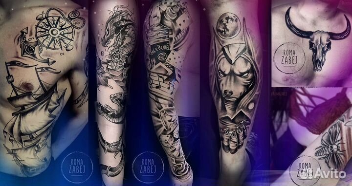 Тату мастер, перекрытие, коррекция татуировок