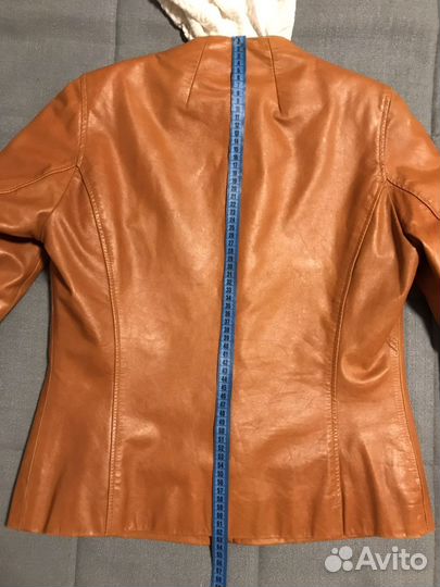 Винтажная кожаная куртка echtes leder женская