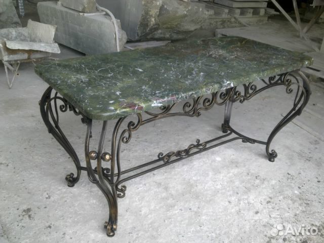 Столы (камень, ковка)