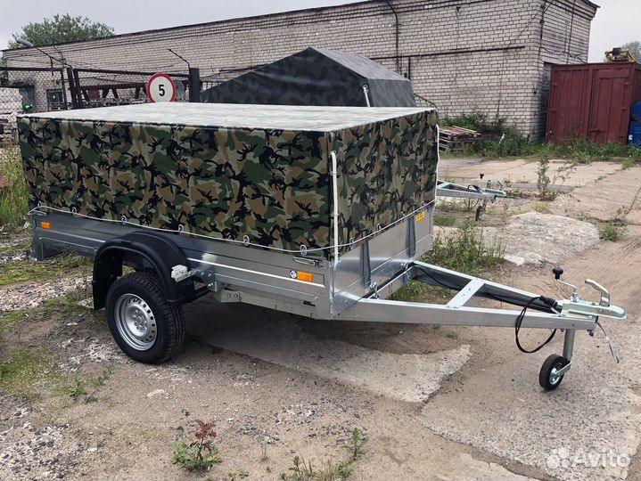 Прицеп оцинкованный 2.5х1.4 с тентом 650 мм