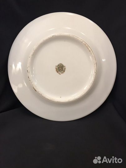 Рекламная тарелка.Фарфор Корниловых