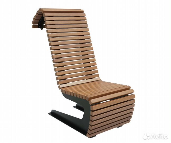 Скамейка стальная «Пифагор» Осина