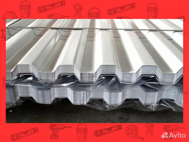 Профлист мп 20 0,65 мм оцинкованный
