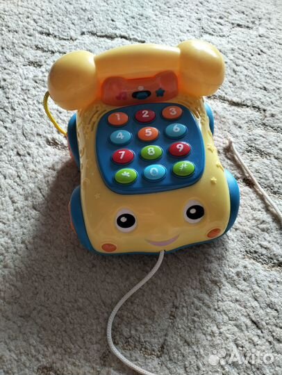 Телефон музыкальный на колёсиках