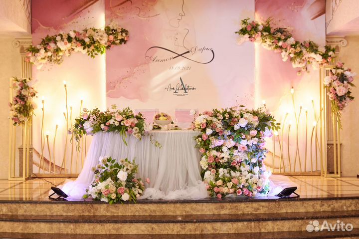 Оформление свадьбы. Аренда декора