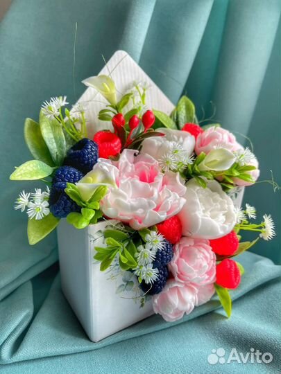 Букет из мыла ручной работы