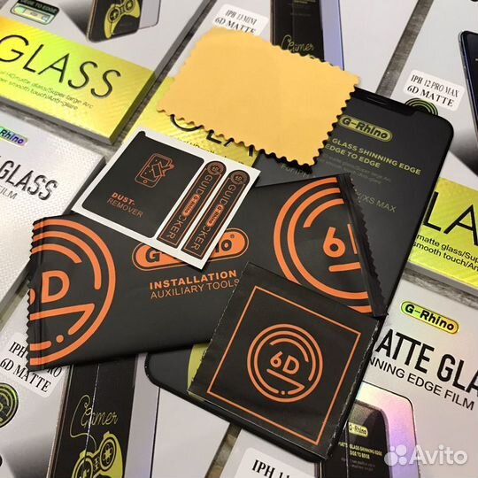 Матовое стекло для iPhone премиум класса