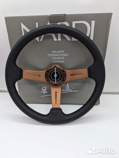 Спортивный руль кожа новый nardi 340 mm